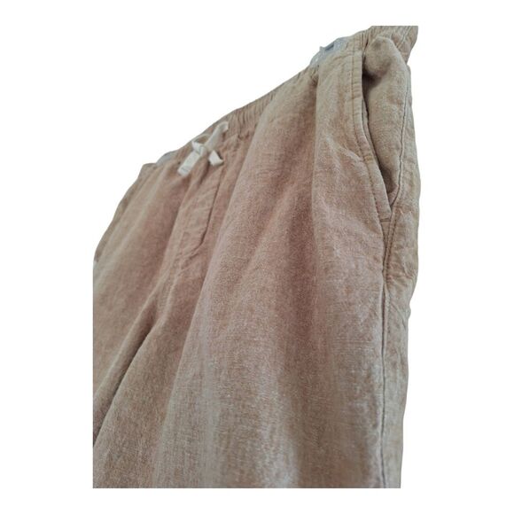 Linen Blend 7" Jogger Shorts Pull On Drawstring NWOT Old Navy Mens XL Tan - Picture 3 of 13